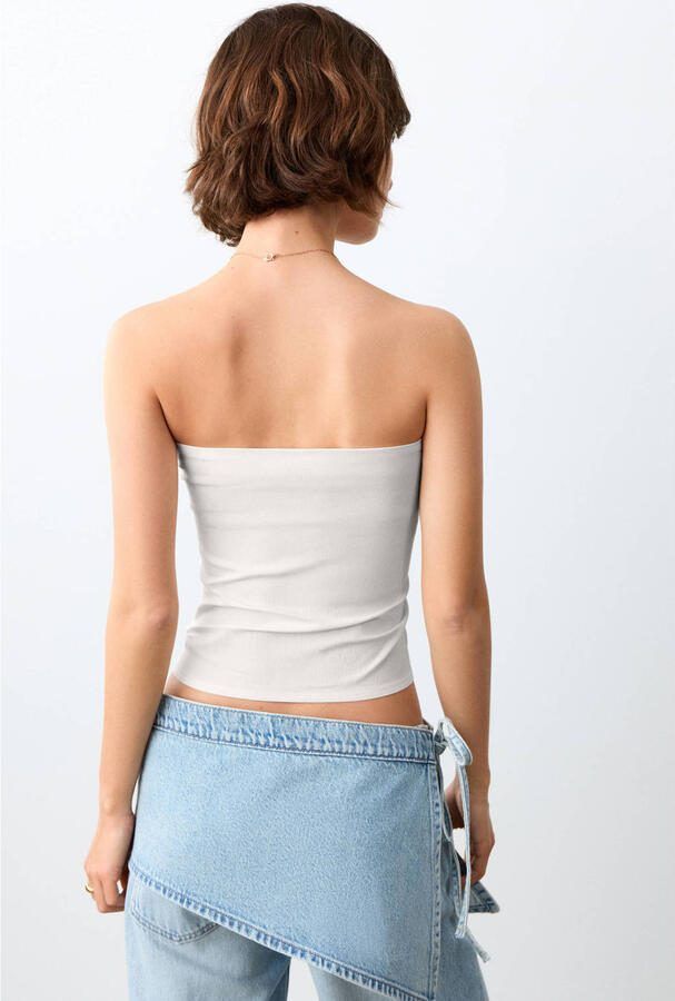 MANGO TEEN strapless top wit - Foto 3