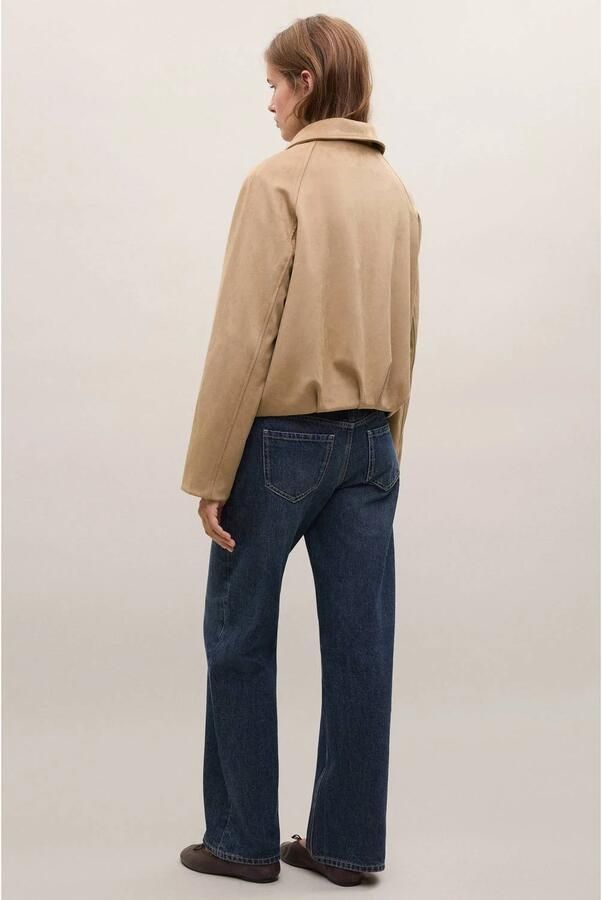 MANGO TEEN suèdelook tussenjas lichtbruin - Foto 3