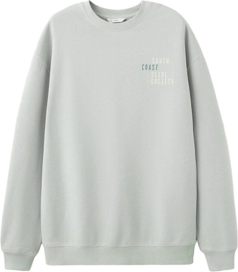 MANGO TEEN sweater grijsgroen