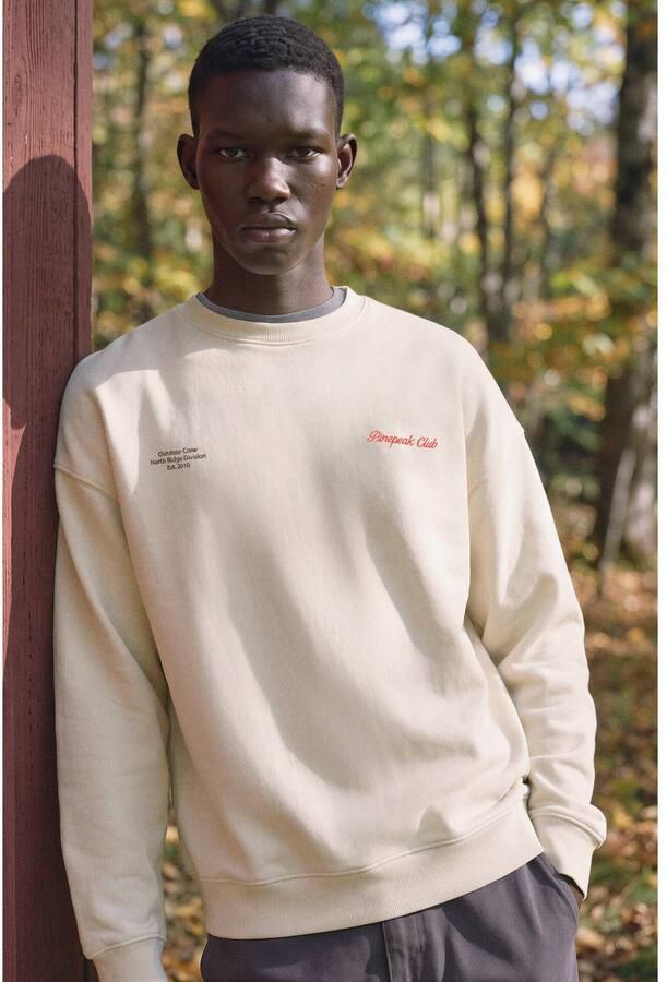 MANGO TEEN sweater met backprint beige - Foto 2