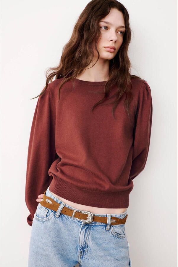 MANGO TEEN sweater roodbruin