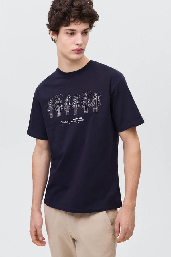 MANGO TEEN T-shirt donkerblauw