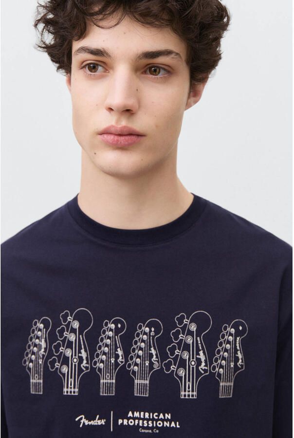 MANGO TEEN T-shirt donkerblauw - Foto 2