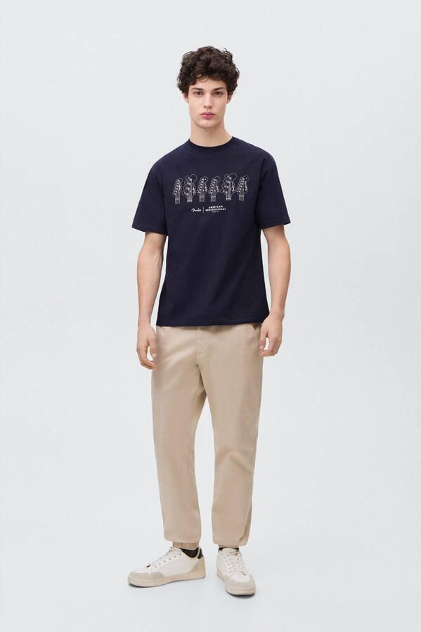 MANGO TEEN T-shirt donkerblauw - Foto 3