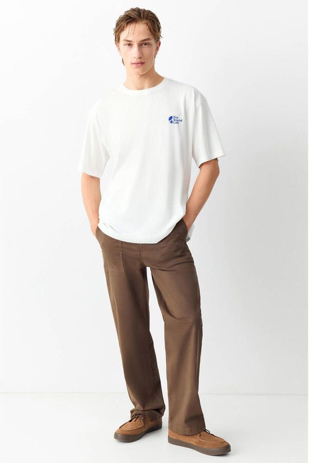 MANGO TEEN T-shirt met backprint wit - Foto 2