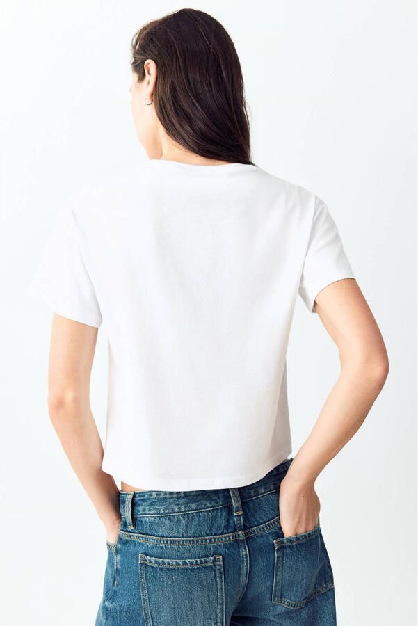 MANGO TEEN T-shirt wit - Foto 3