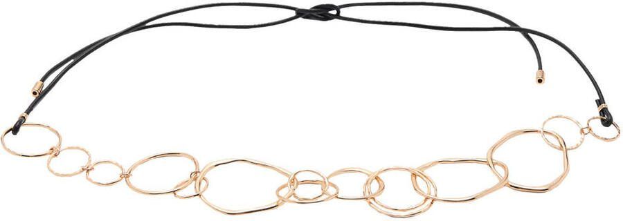 MANGO TEEN tailleriem met ringen goud