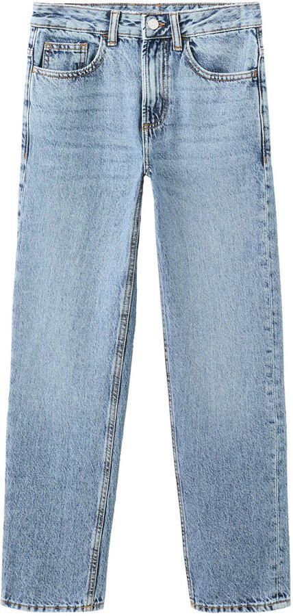 MANGO TEEN tapered jeans light blue denim
