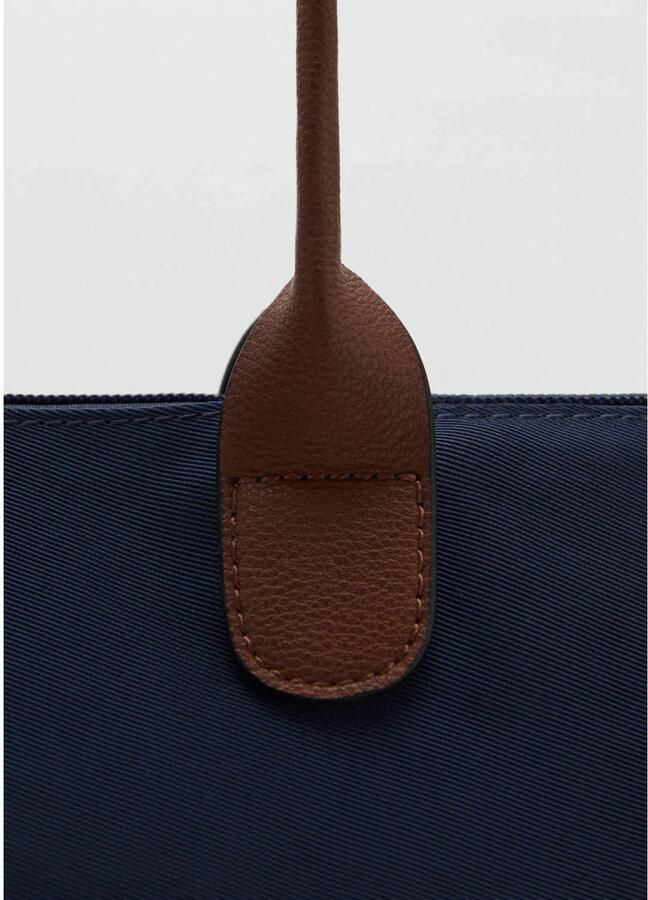 MANGO TEEN tas donkerblauw bruin - Foto 2