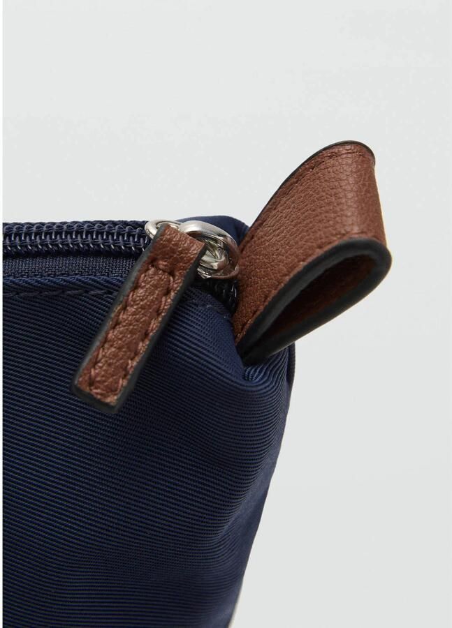 MANGO TEEN tas donkerblauw bruin - Foto 3