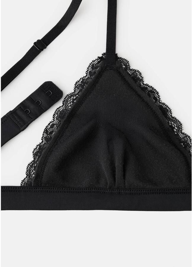 MANGO TEEN tiener-bh zwart Meisjes Polyester Effen maat 158(XS) - Foto 2