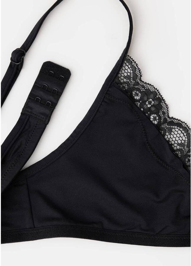 MANGO TEEN tiener-bh zwart Meisjes Polyamide Effen maat 158(XS) - Foto 2