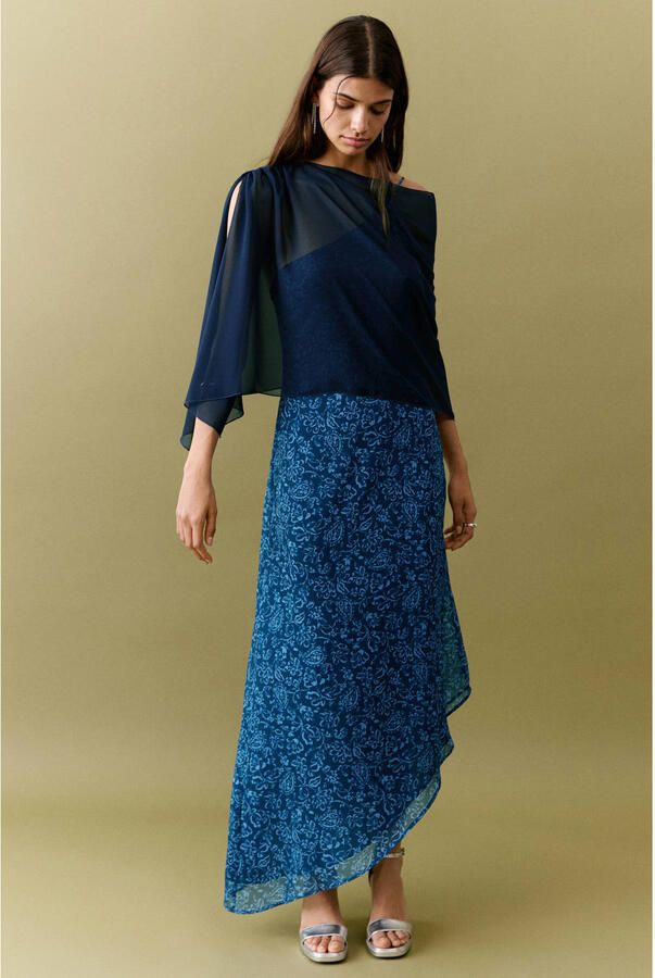 MANGO TEEN top blauw