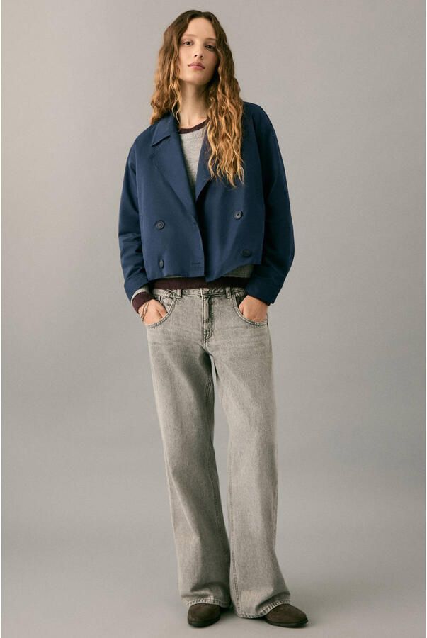 MANGO TEEN trenchcoat blauw - Foto 2