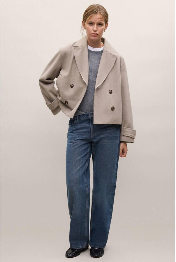 MANGO TEEN trenchcoat lichtbruin