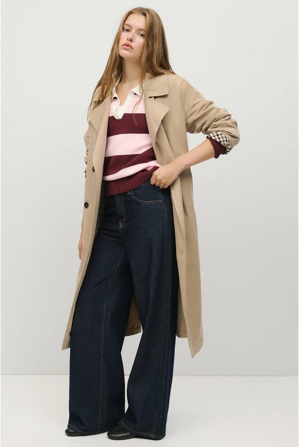 MANGO TEEN trenchcoat met ceintuur beige