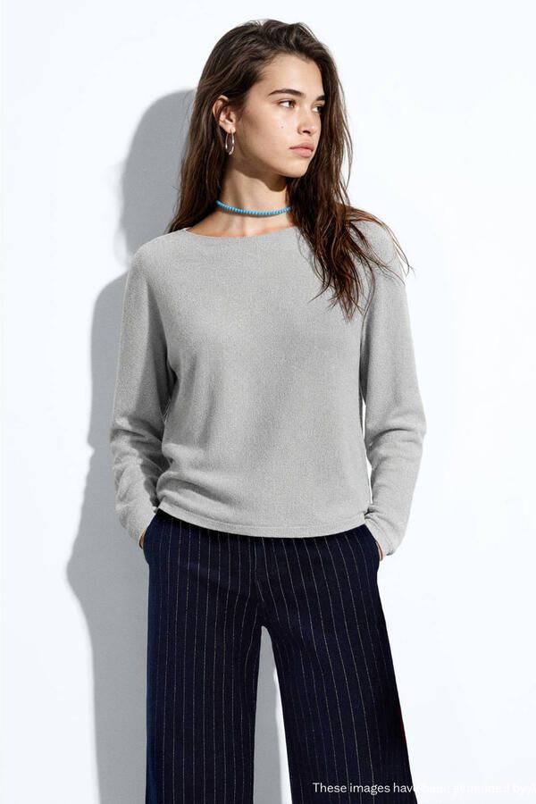MANGO TEEN trui lichtgrijs