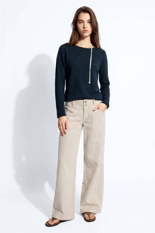 MANGO TEEN trui met cut-out marineblauw - Foto 3
