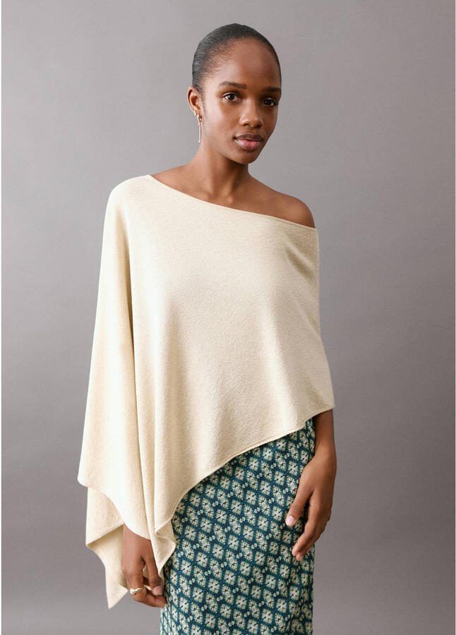 MANGO TEEN trui off shoulder ecru