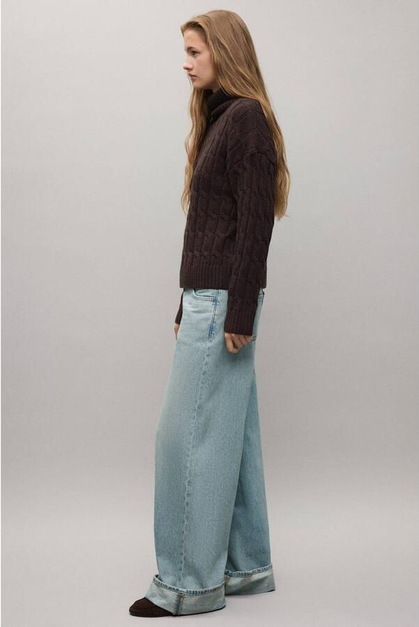 MANGO TEEN wide leg jeans changeant blauw - Foto 3