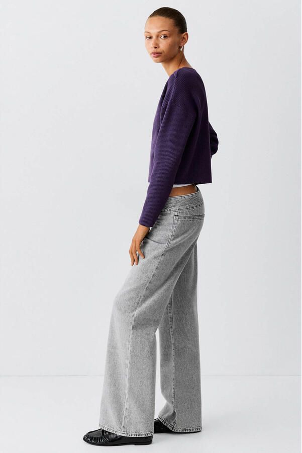 MANGO TEEN wide leg jeans changeant grijs - Foto 3