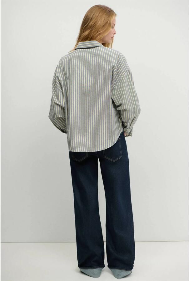 MANGO TEEN wide leg jeans dark blue denim - Foto 2