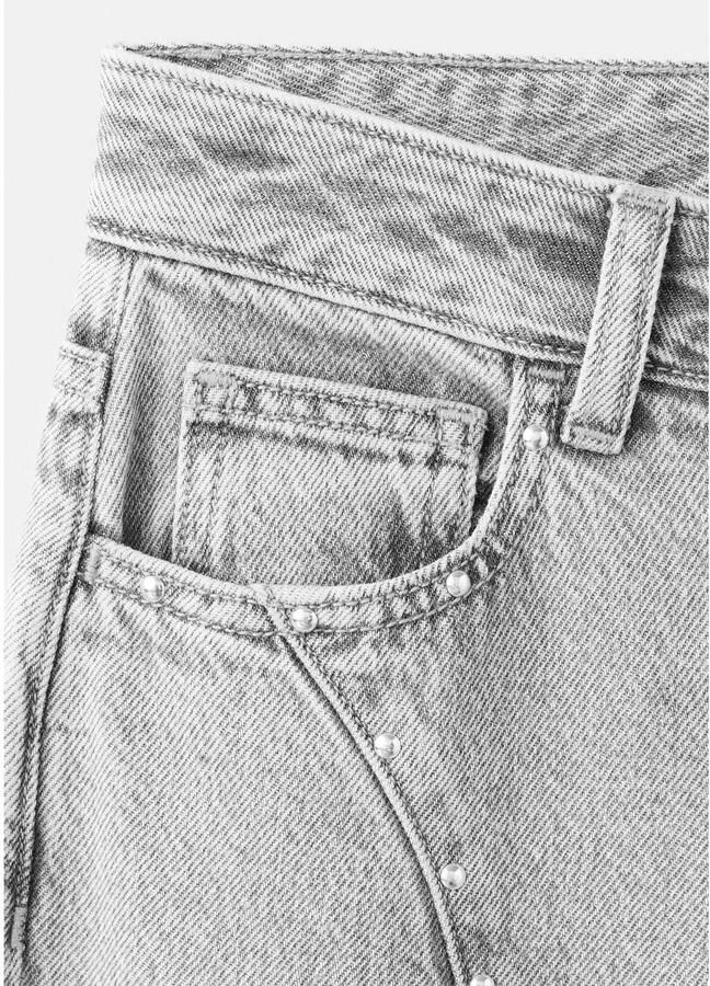 MANGO TEEN wide leg jeans grijs - Foto 2