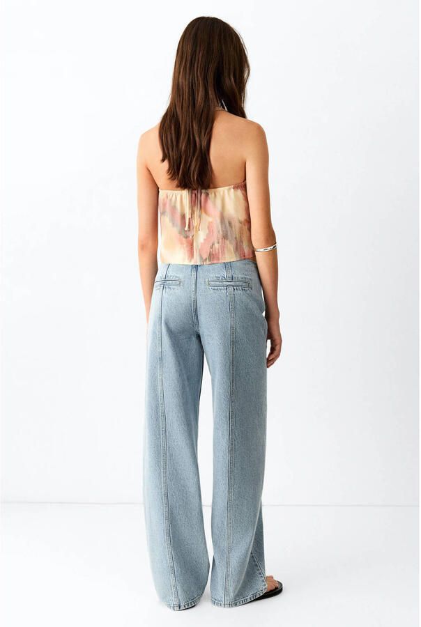MANGO TEEN wide leg jeans lichtblauw - Foto 2