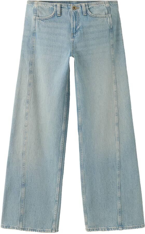MANGO TEEN wide leg jeans lichtblauw