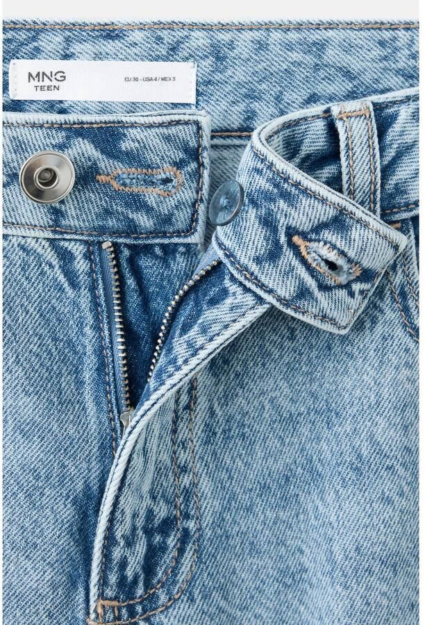MANGO TEEN wide leg jeans light blue - Foto 3