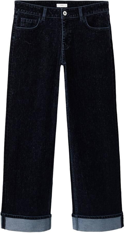 MANGO TEEN wide leg jeans marineblauw