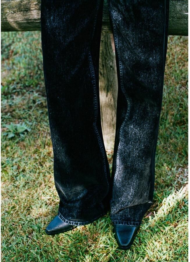 MANGO TEEN wide leg jeans marineblauw - Foto 2