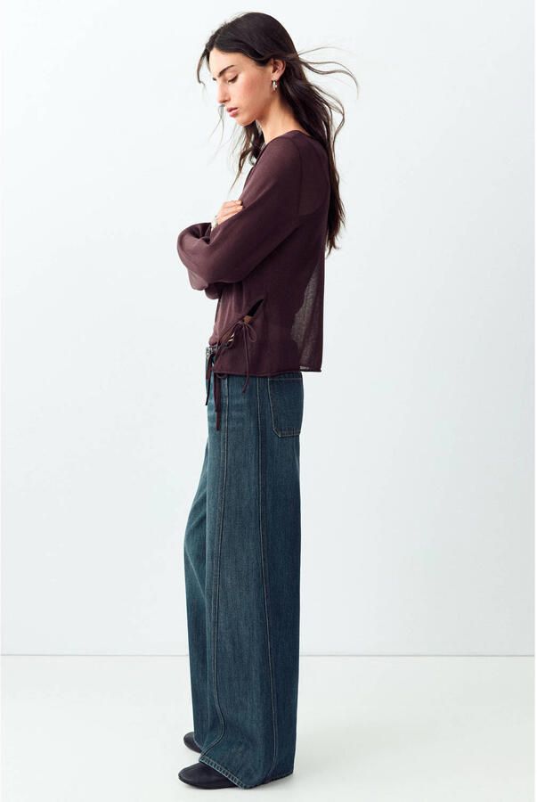 MANGO TEEN wide leg jeans mediumblauw - Foto 2