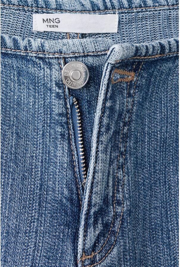 MANGO TEEN wide leg jeans mediumblauw