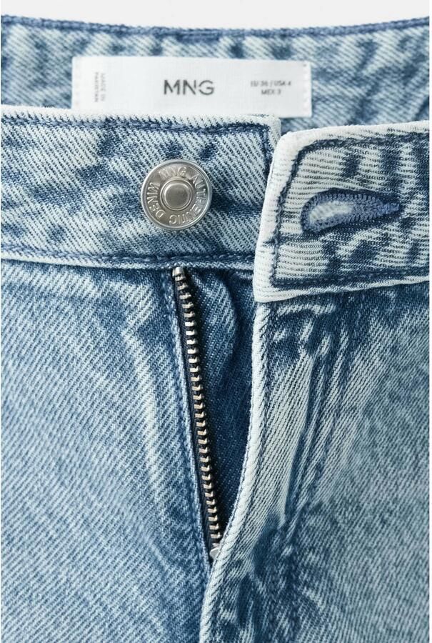 MANGO TEEN wide leg jeans met studs lichtblauw - Foto 2