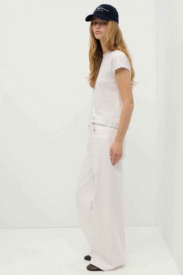 MANGO TEEN wide leg jeans wit - Foto 3