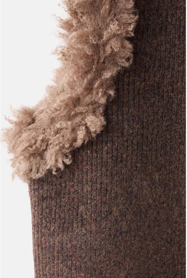 MANGO TEEN wollen gilet bruin - Foto 2