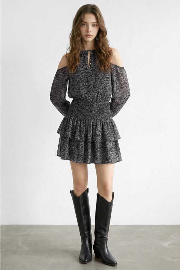 MANGO TEEN zomerjurk donkerblauw