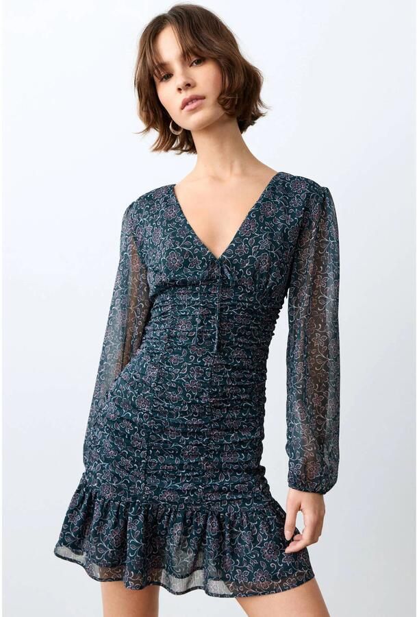 MANGO TEEN zomerjurk donkerblauw