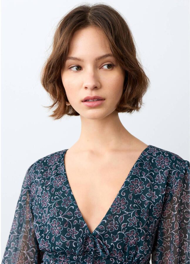 MANGO TEEN zomerjurk donkerblauw - Foto 2