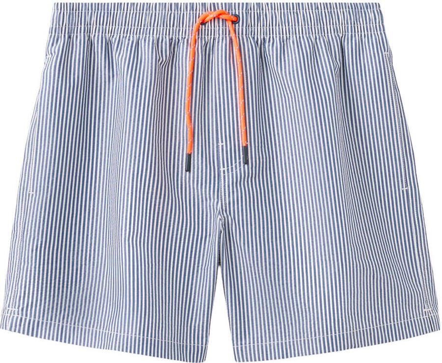 MANGO TEEN zwemshort gestreept blauw wit