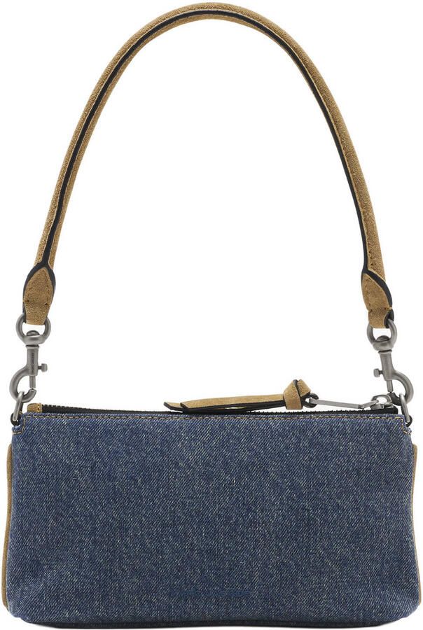 Marc Jacobs denim schoudertas The Pochette blauw - Foto 3