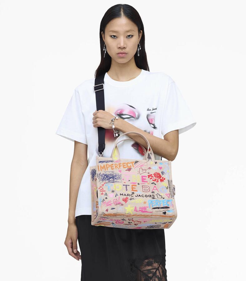 Marc Jacobs handtas The Medium Tote beige