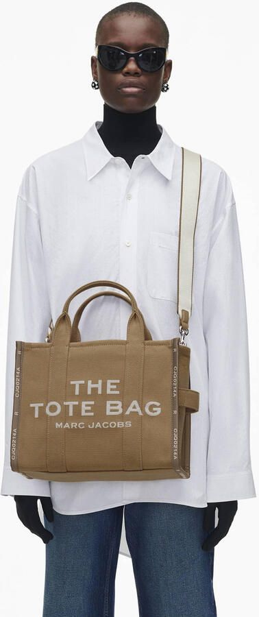 Marc Jacobs The Jacquard Medium Tote Bag in Kameel Brown Dames