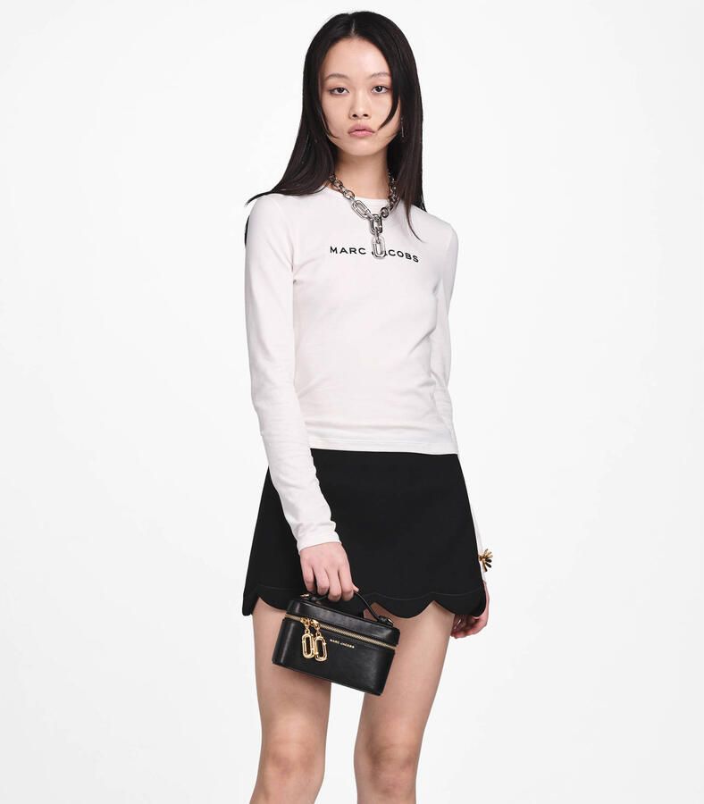 Marc Jacobs leren crossbody tas The E W Vanity Bag zwart - Foto 2
