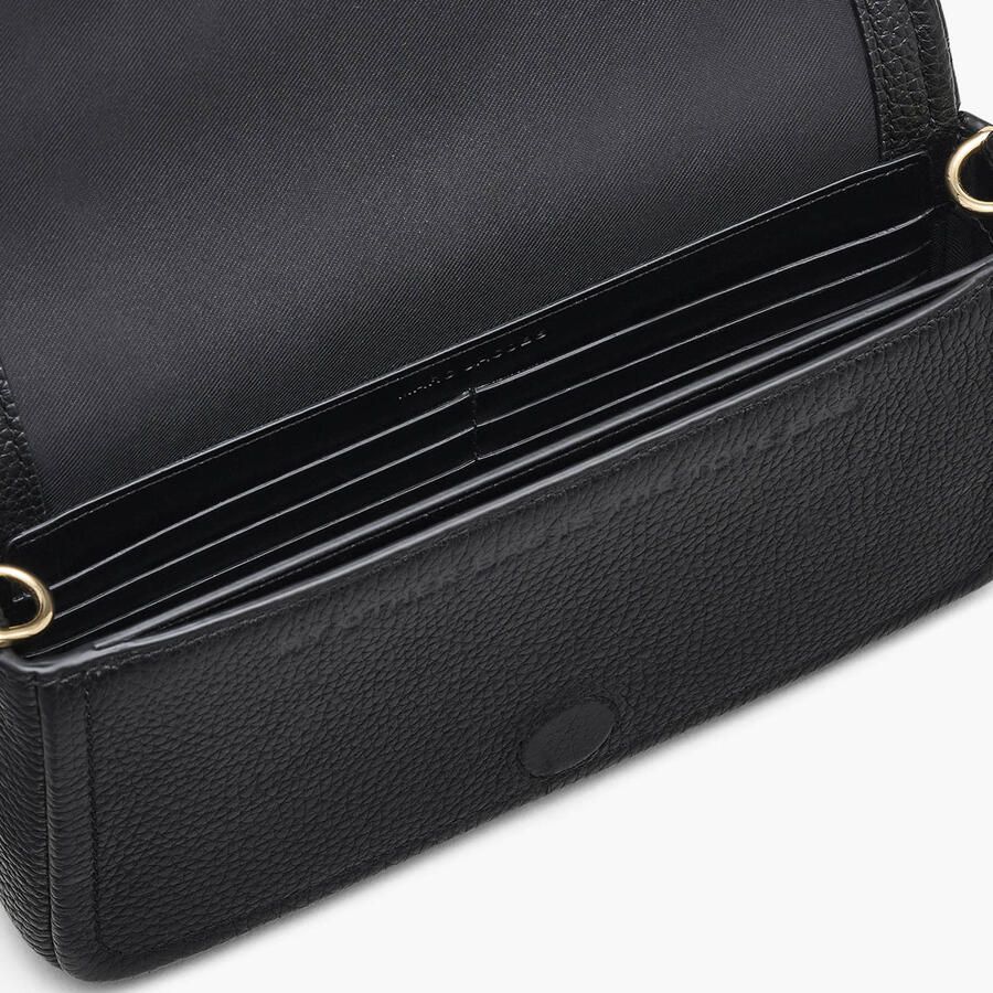 Marc Jacobs Zwarte Leren Mini Tas Portemonnees Black Dames - Foto 2