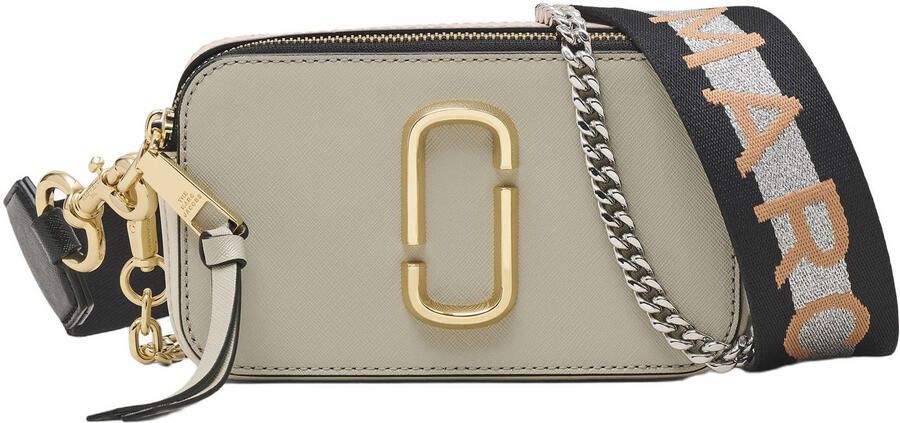 Marc Jacobs leren crossbody tas The Snapshot beige