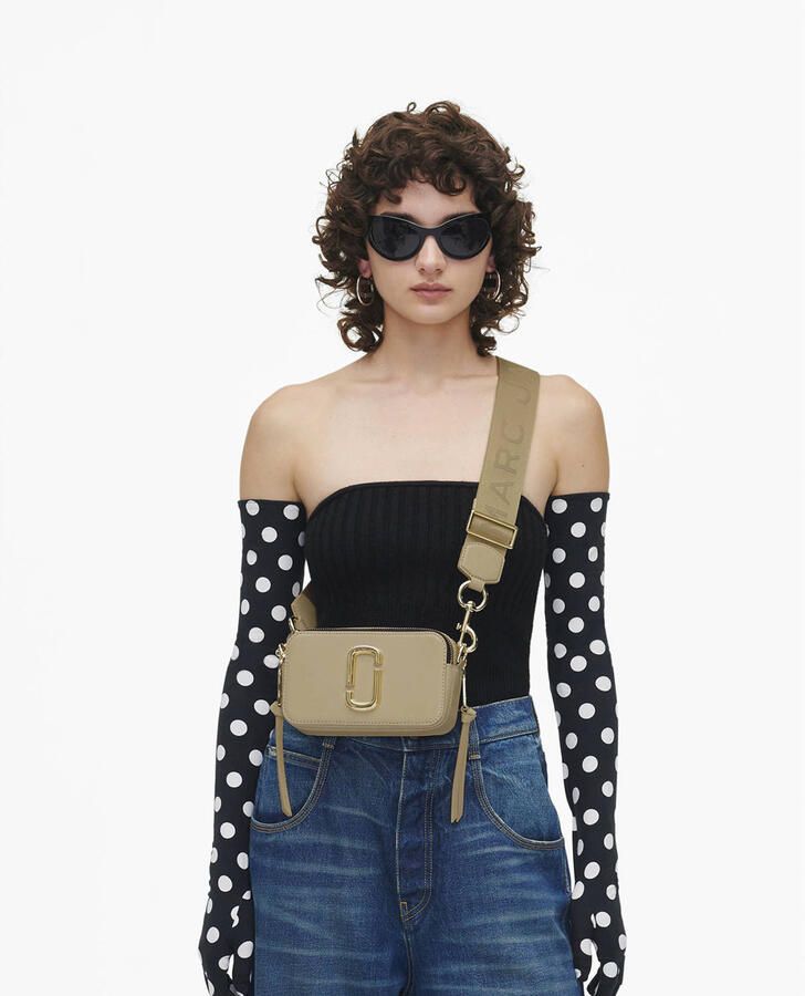 Marc Jacobs Stijlvolle Snapshot Tassen Collectie Beige Dames