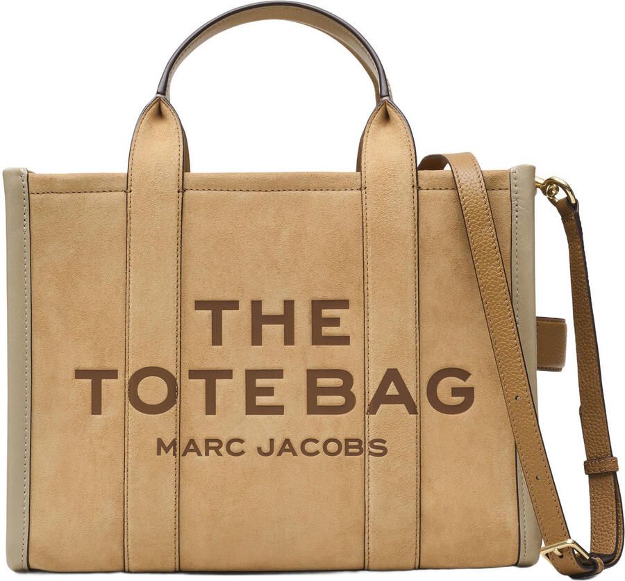 Marc Jacobs leren handtas The Medium Tote lichtbruin