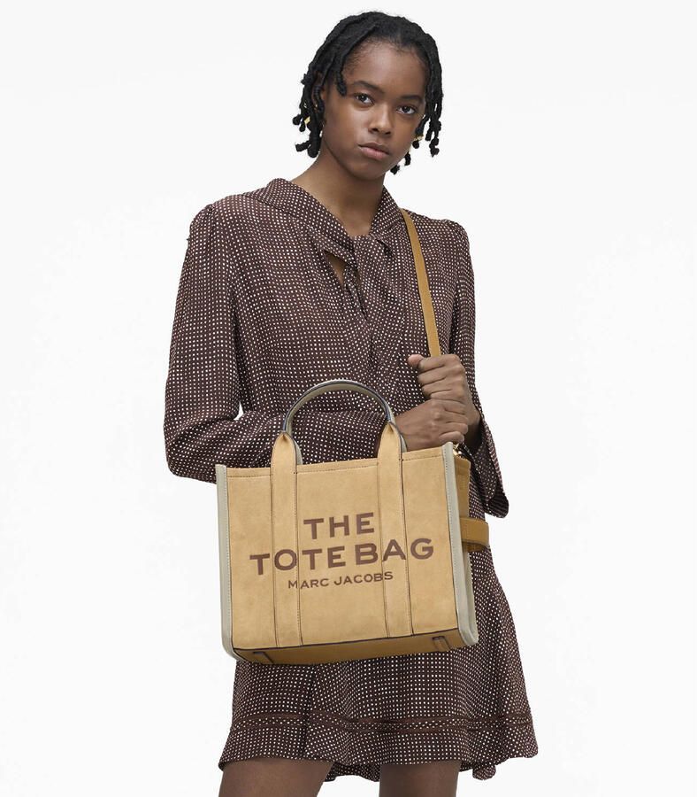 Marc Jacobs leren handtas The Medium Tote lichtbruin - Foto 3